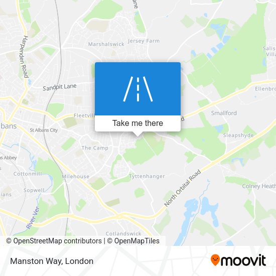 Manston Way map