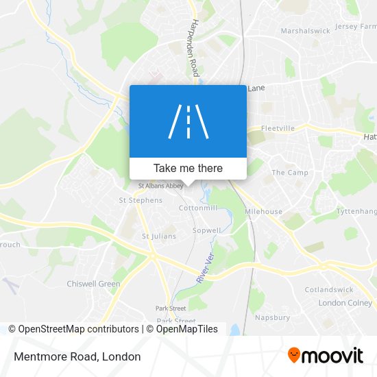 Mentmore Road map
