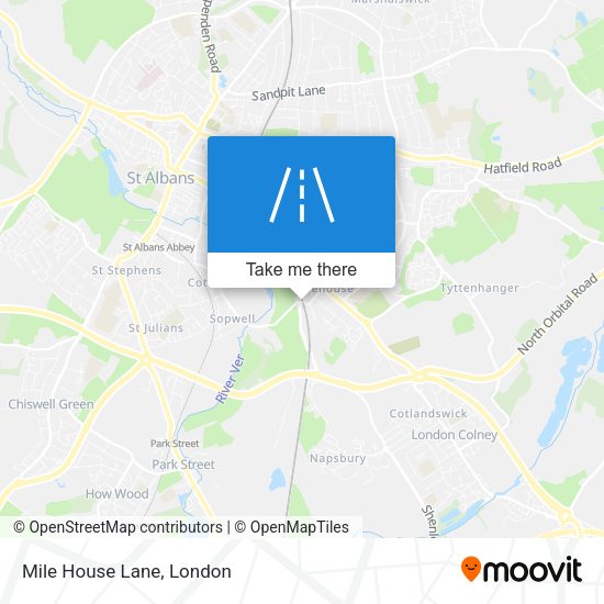 Mile House Lane map