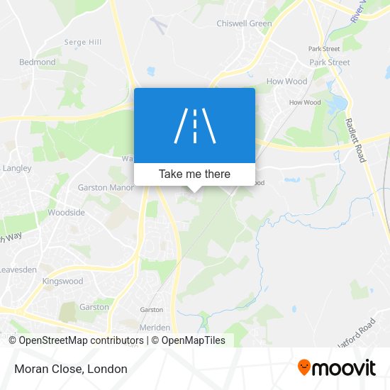 Moran Close map