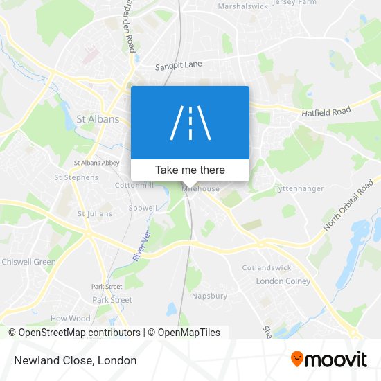 Newland Close map