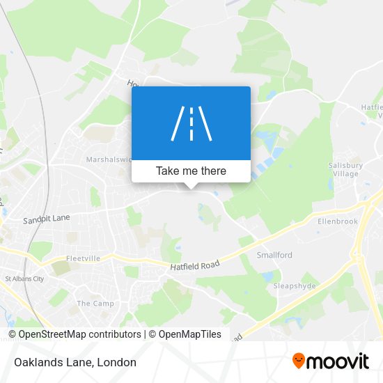 Oaklands Lane map