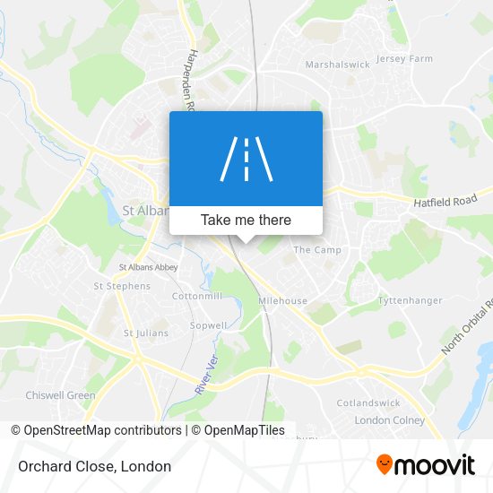 Orchard Close map
