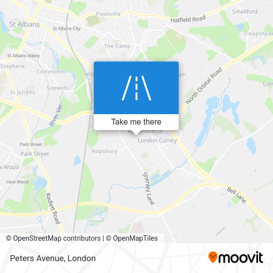 Peters Avenue map