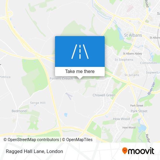 Ragged Hall Lane map