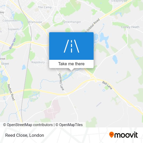 Reed Close map