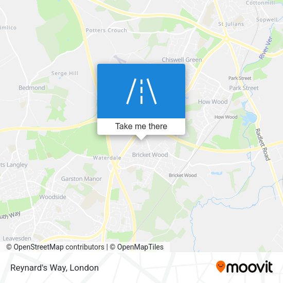 Reynard's Way map