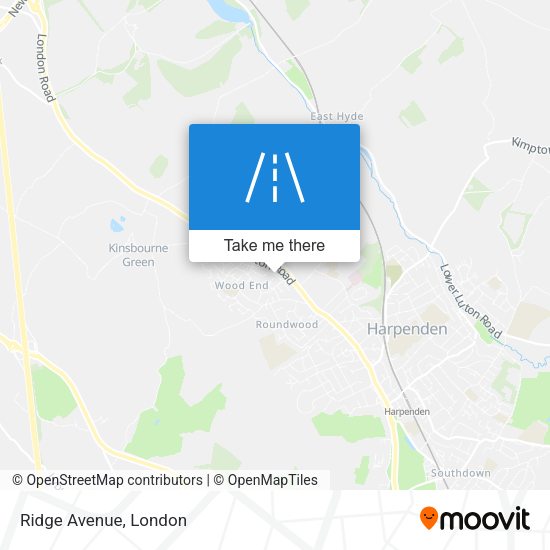 Ridge Avenue map