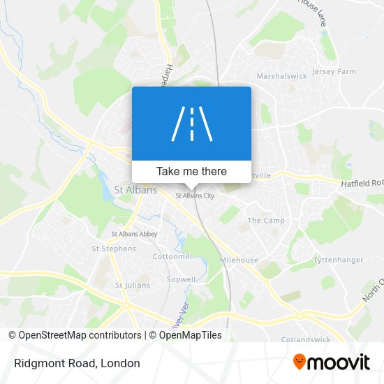 Ridgmont Road map