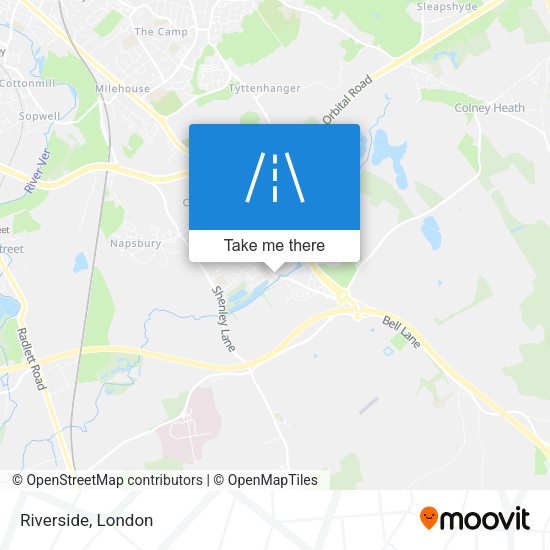 Riverside map