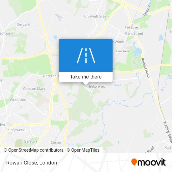 Rowan Close map