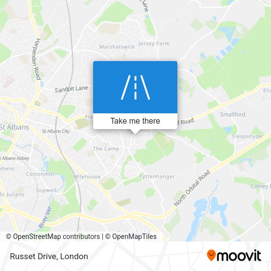 Russet Drive map