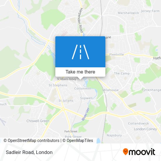 Sadleir Road map