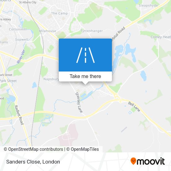 Sanders Close map