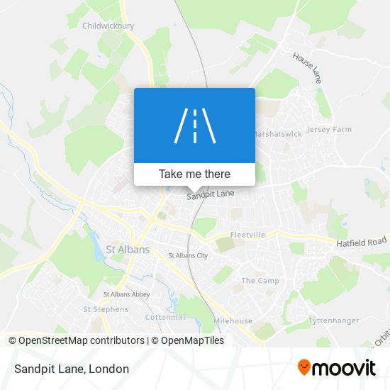 Sandpit Lane map