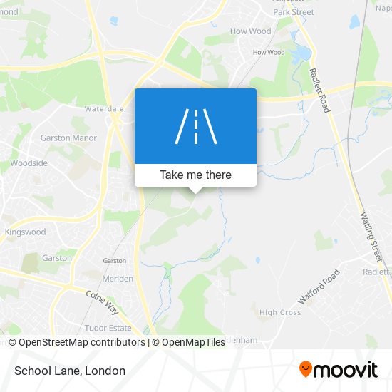 School Lane map