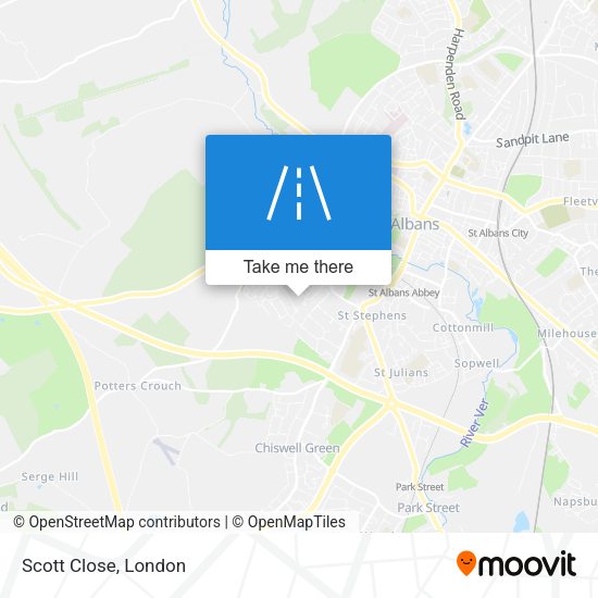 Scott Close map