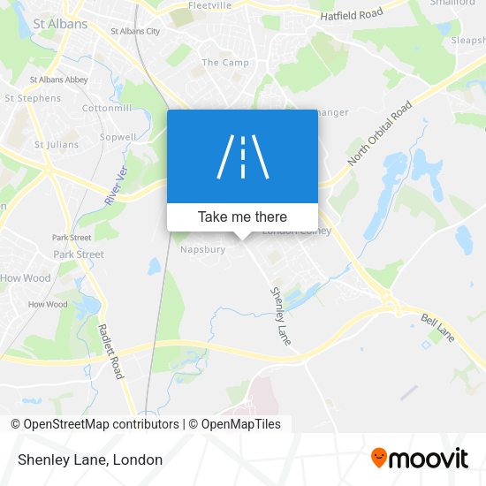 Shenley Lane map