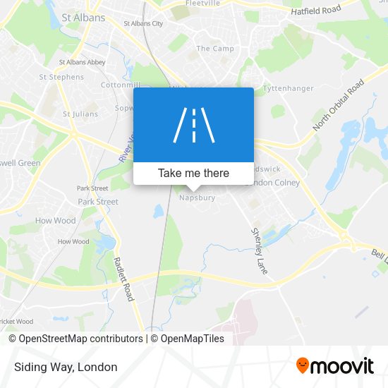 Siding Way map
