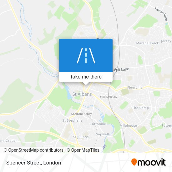Spencer Street map