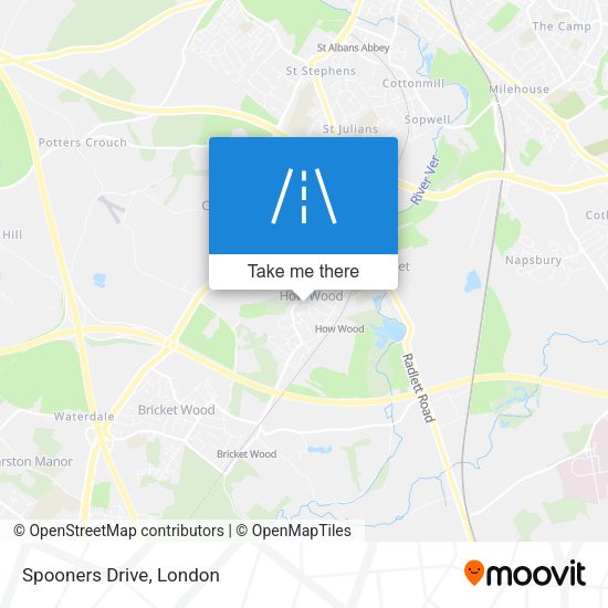 Spooners Drive map