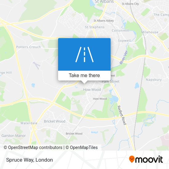Spruce Way map
