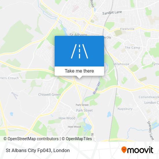 St Albans City Fp043 map