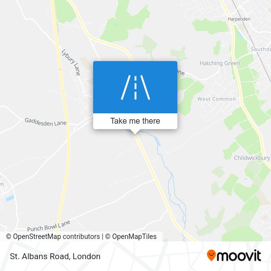 St. Albans Road map