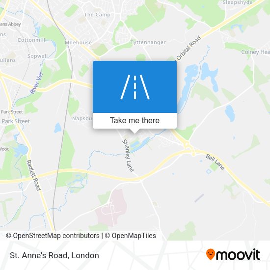 St. Anne's Road map