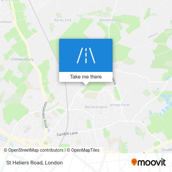 St Heliers Road map