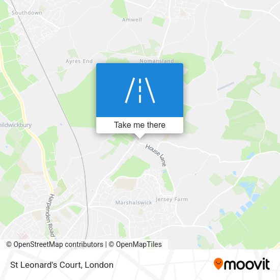 St Leonard's Court map