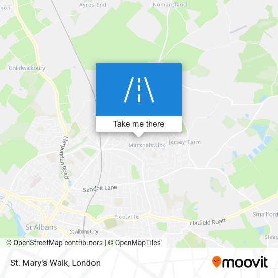 St. Mary's Walk map