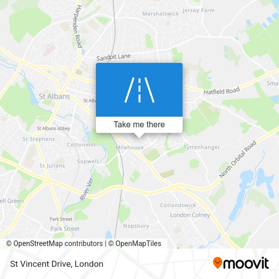 St Vincent Drive map