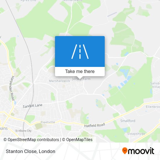 Stanton Close map