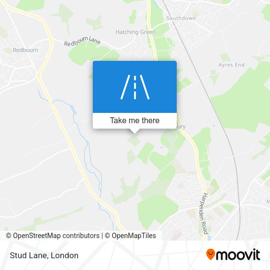Stud Lane map