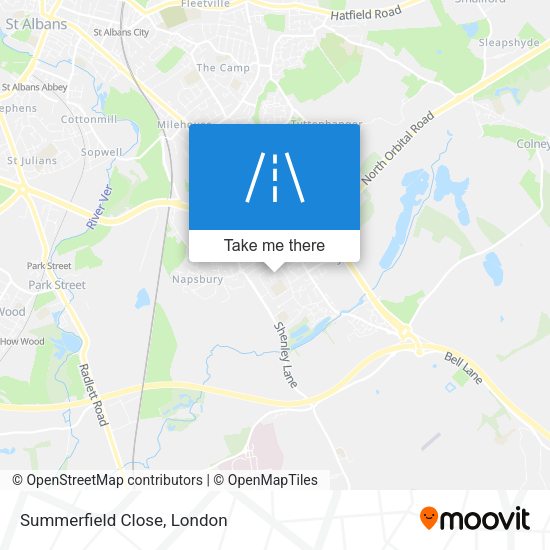 Summerfield Close map
