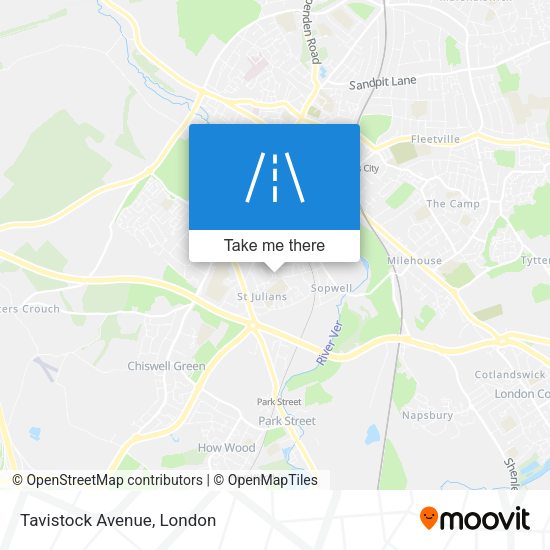 Tavistock Avenue map