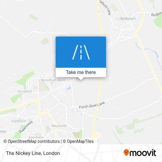 The Nickey Line map