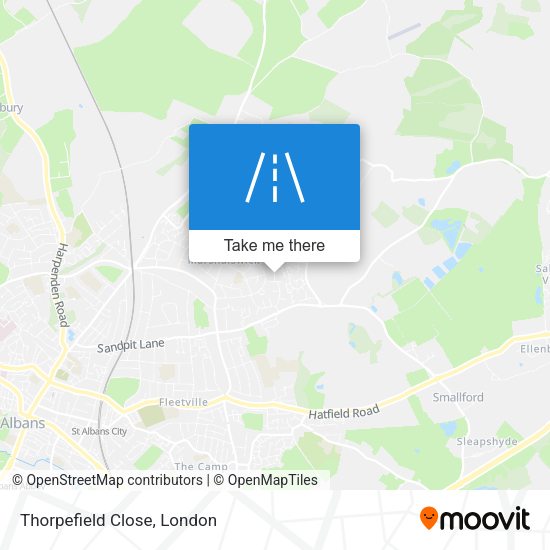 Thorpefield Close map