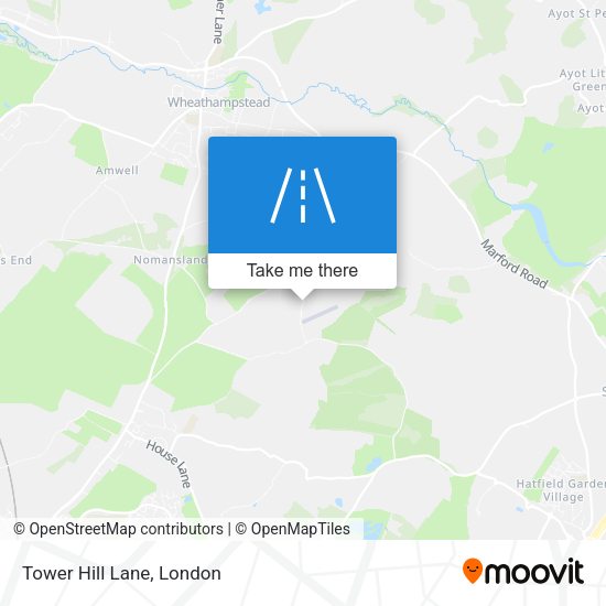 Tower Hill Lane map