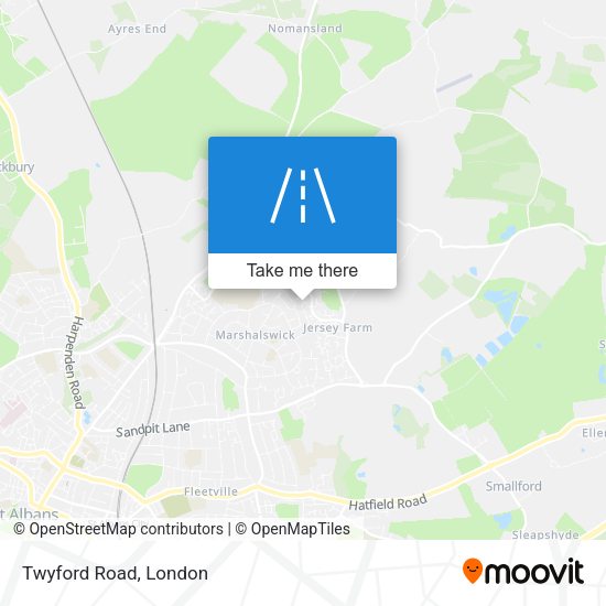 Twyford Road map