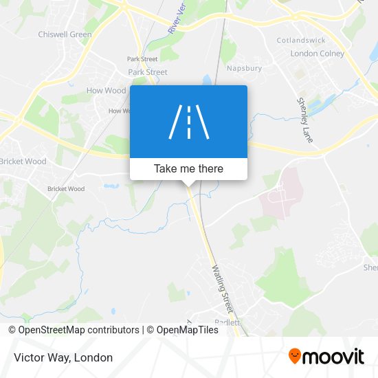 Victor Way map