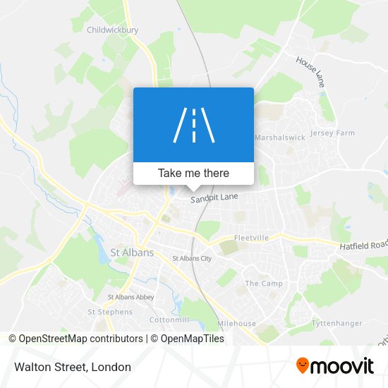 Walton Street map