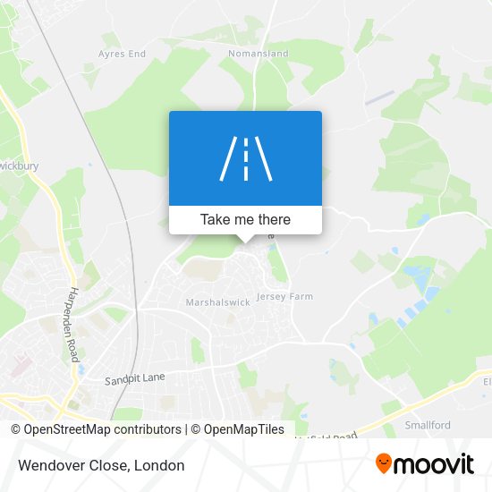Wendover Close map