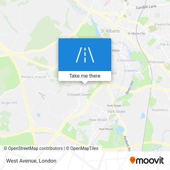 West Avenue map
