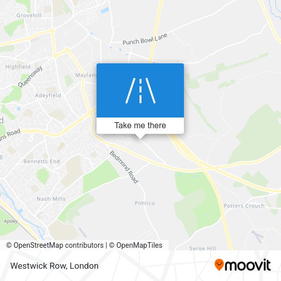 Westwick Row map