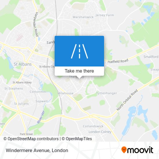 Windermere Avenue map