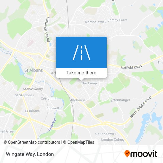 Wingate Way map