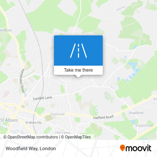 Woodfield Way map