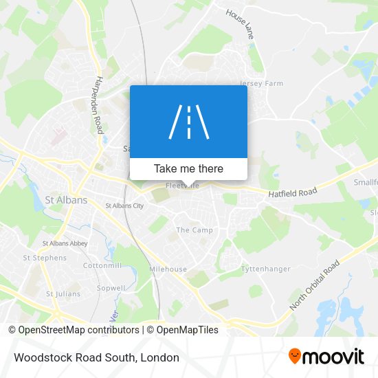 Woodstock Road South map